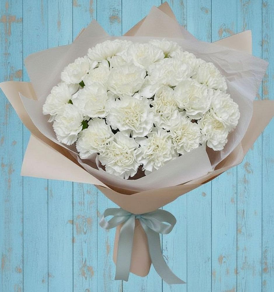 Букет цветов из: Гвоздики в хуторе Ленина