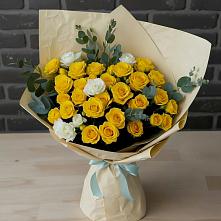 Букет цветов из:  Розы #REPLACE_PRED# хуторе Ленина