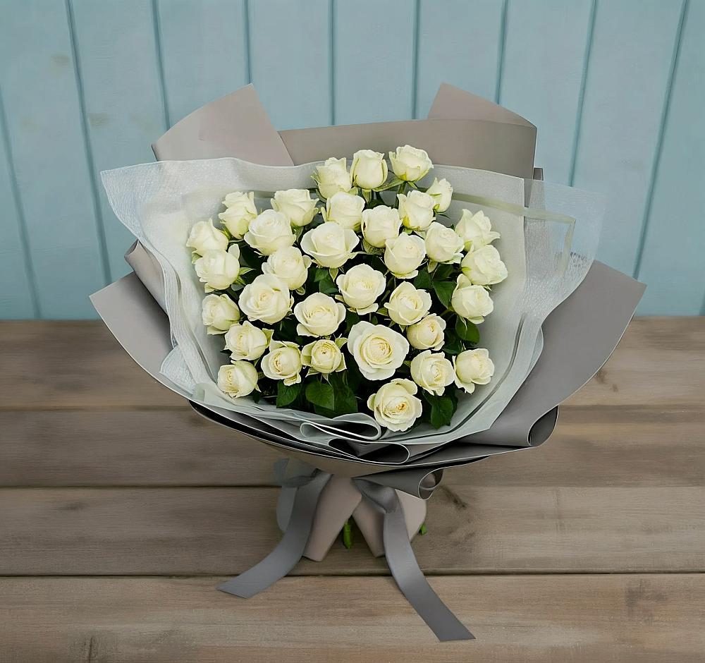 Букет Белоснежная нежность в хуторе Ленина