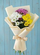 Букет цветов из:  Хризантемы в хуторе Ленина