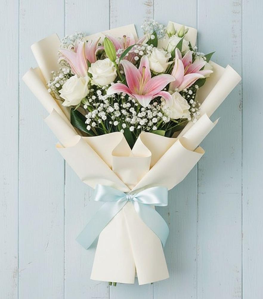 Букет цветов из: Лилии в хуторе Ленина