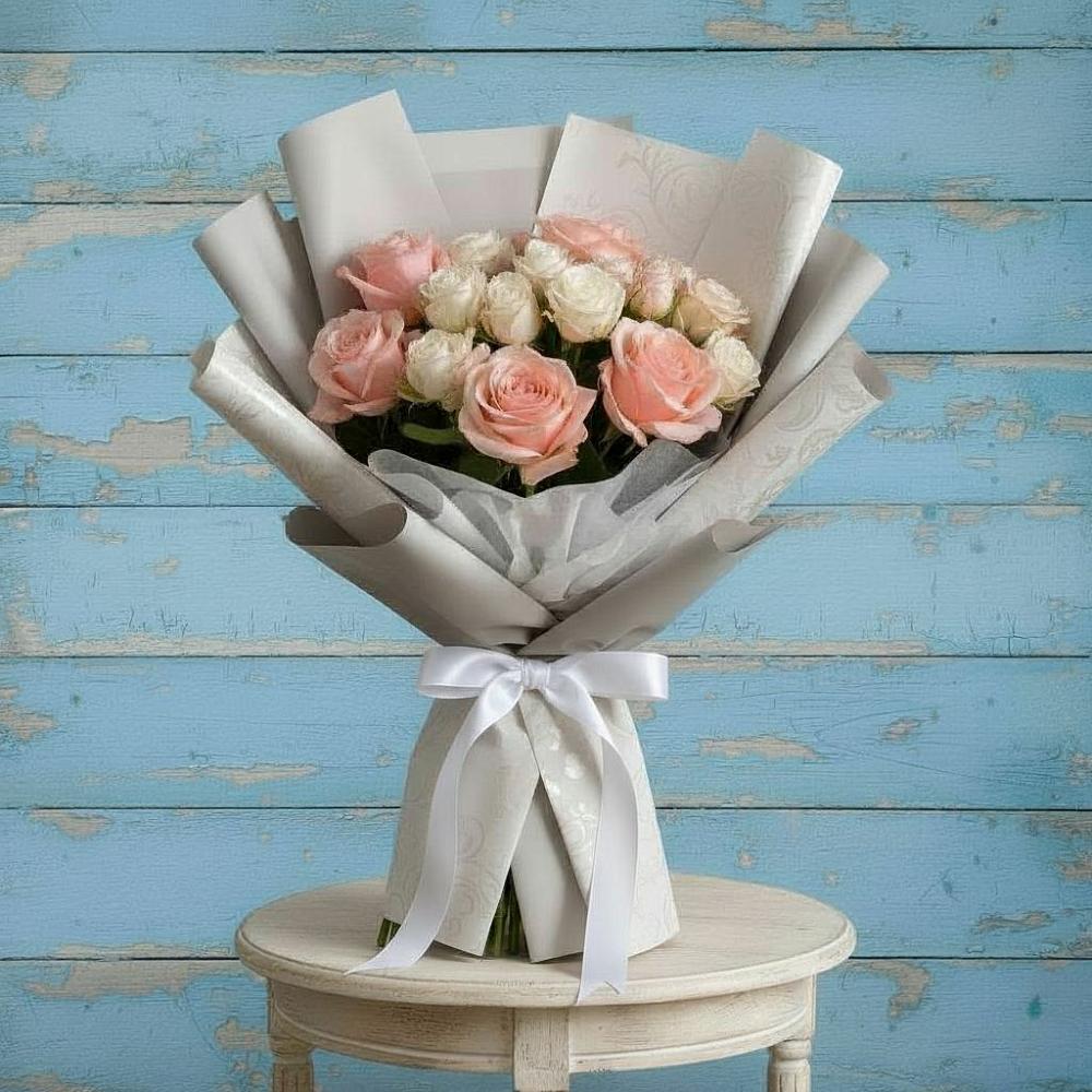 Букет цветов из: Розы в хуторе Ленина