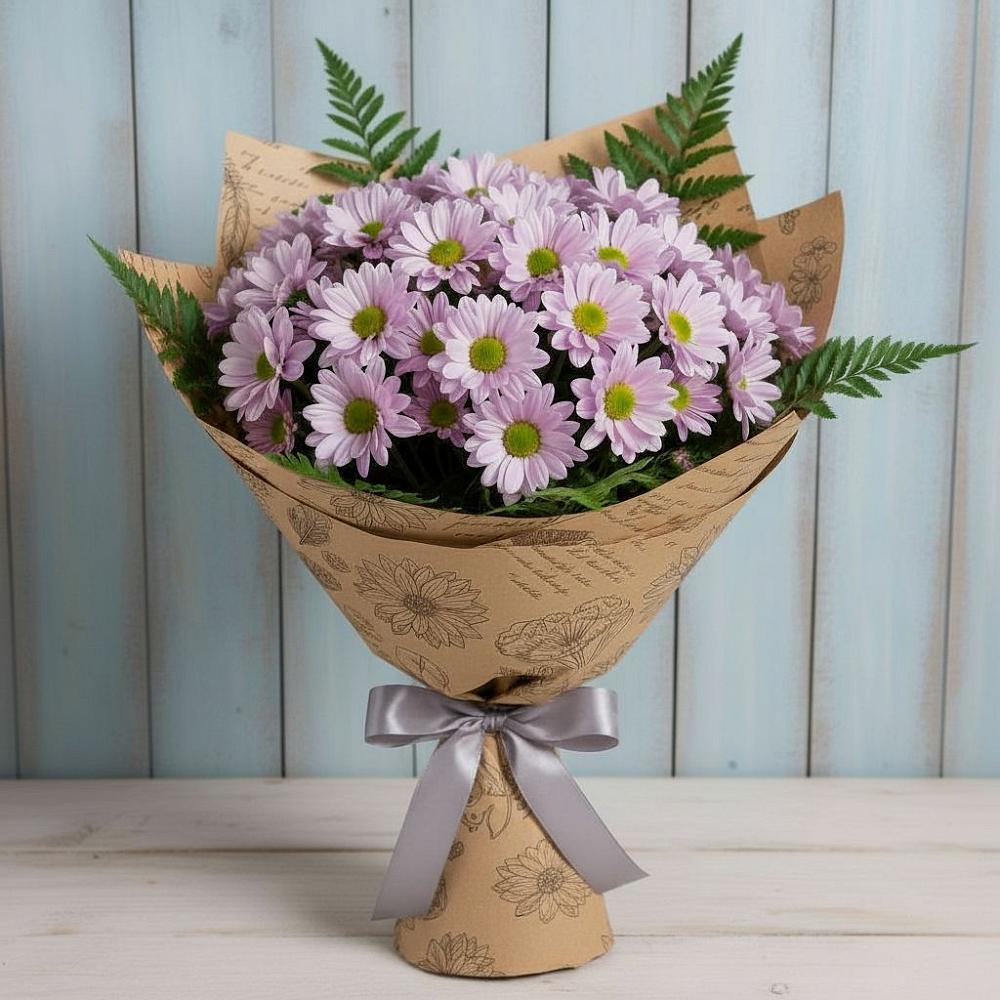 Букет цветов из: Хризантемы в хуторе Ленина
