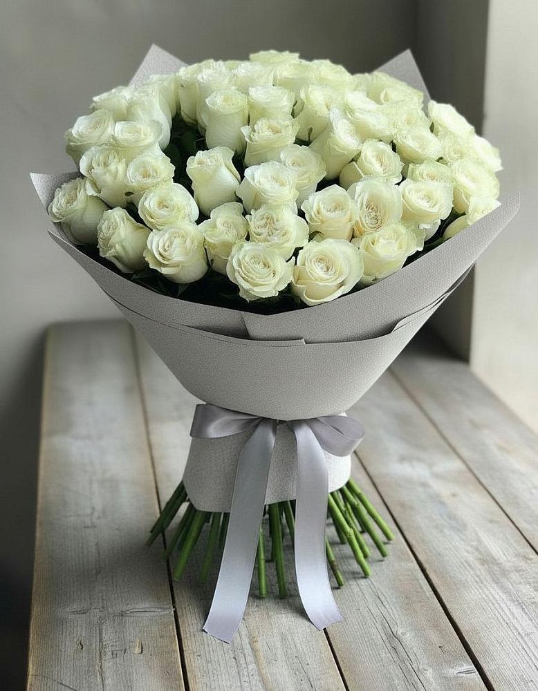 Букет 35 Белых роз в хуторе Ленина