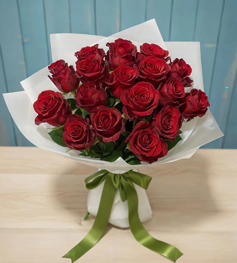 Букет Красные розы в хуторе Ленина