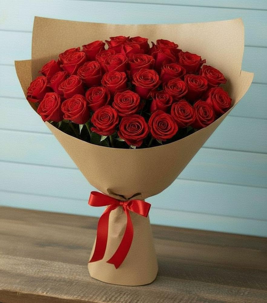 Букет Красные розы Милано в хуторе Ленина