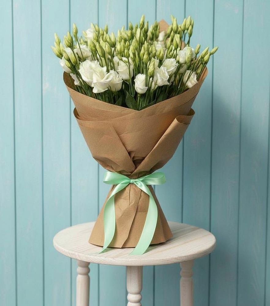 Букет цветов из: Лизиантусы в хуторе Ленина