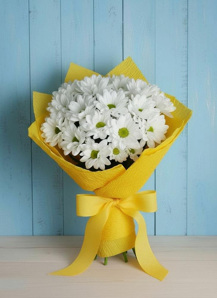 Букет цветов из: Хризантемы в хуторе Ленина
