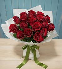 Букет Красные розы в хуторе Ленина