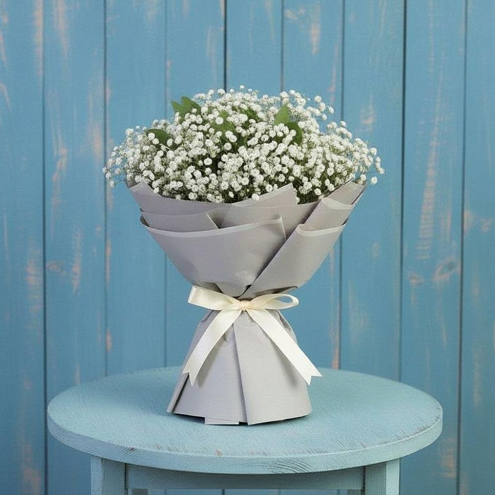 Букет цветов из: Гипсофила в хуторе Ленина