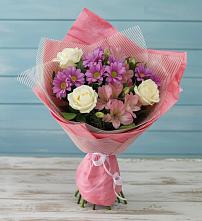 Букет цветов из:  Герберы в хуторе Ленина