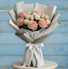 Букет цветов из:  Розы #REPLACE_PRED# хуторе Ленина