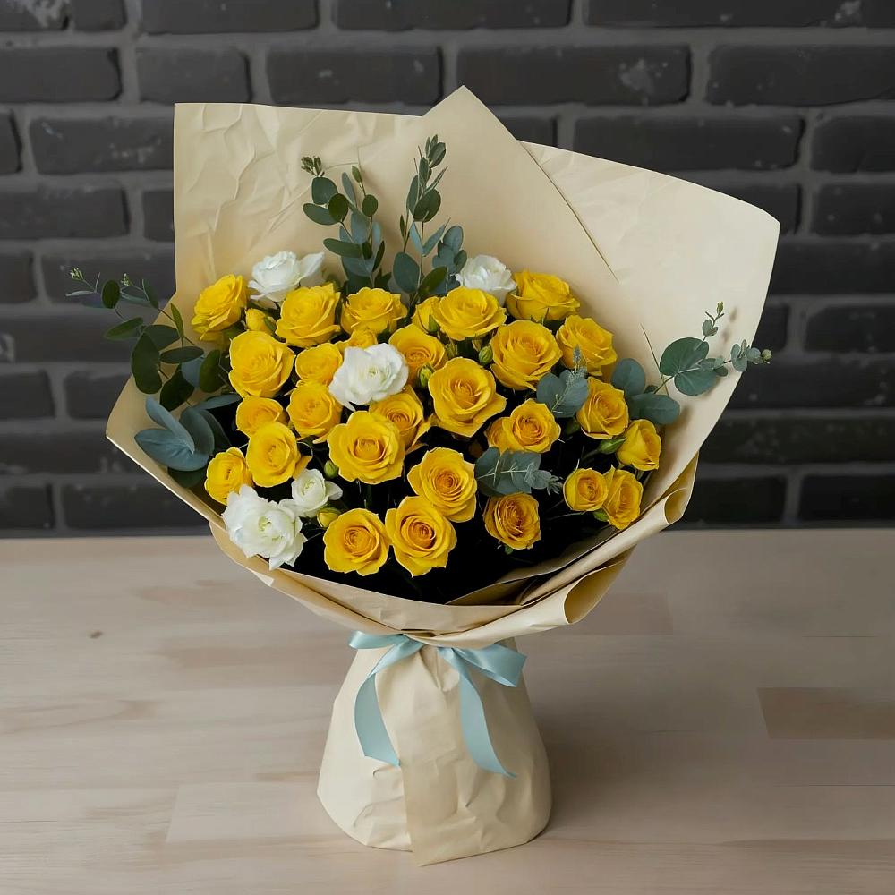 Букет цветов из: Розы в хуторе Ленина