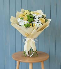 Букет цветов из:  Хризантемы и Розы #REPLACE_PRED# хуторе Ленина