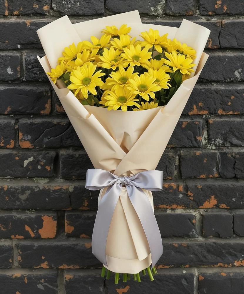 Букет цветов из: Хризантемы в хуторе Ленина