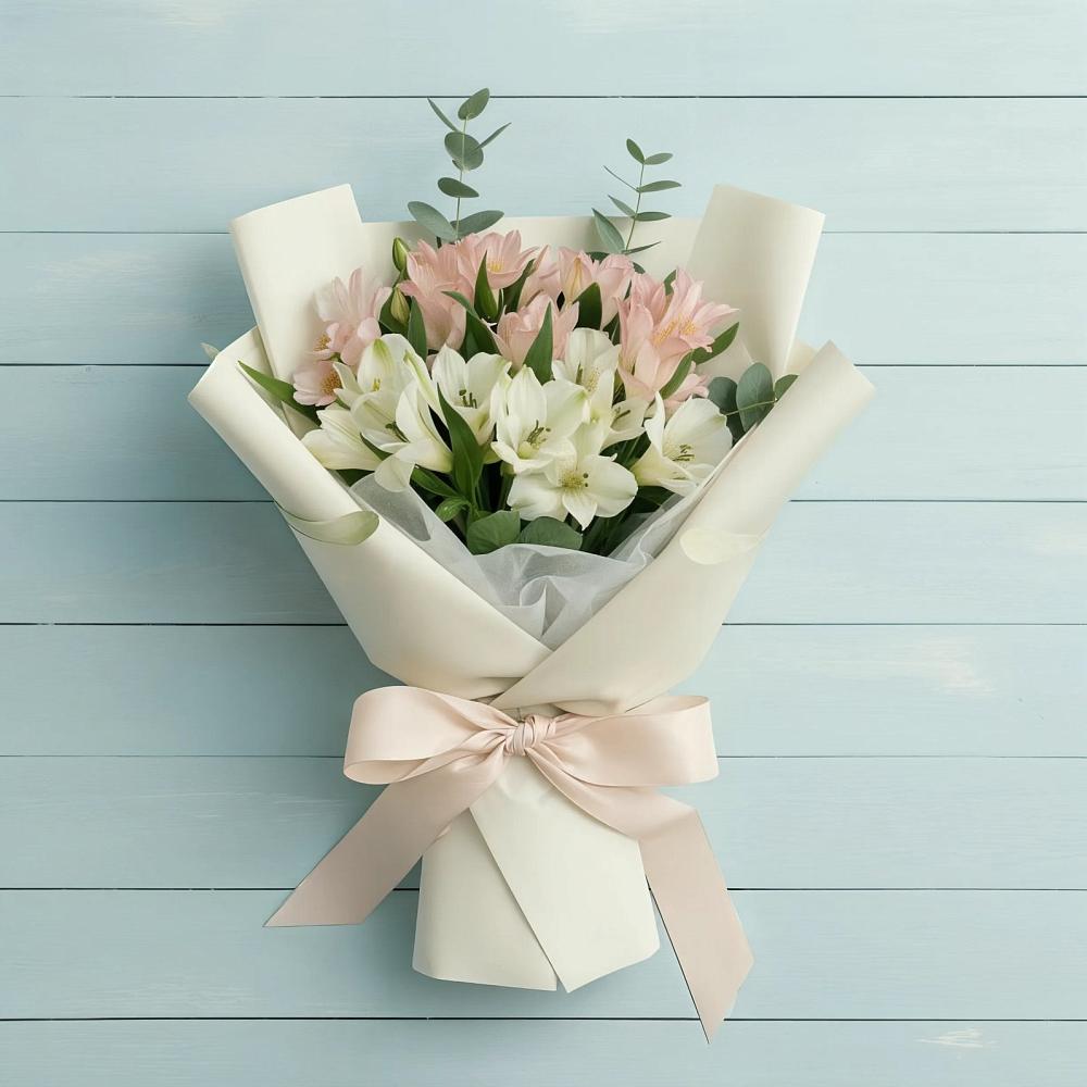 Букет цветов из: Альстромерии в хуторе Ленина