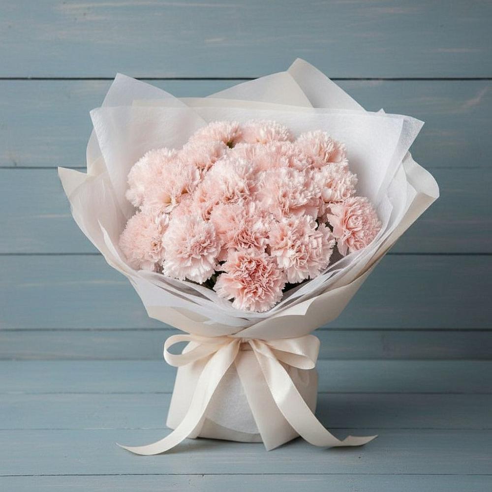 Букет цветов из: Гвоздики в хуторе Ленина