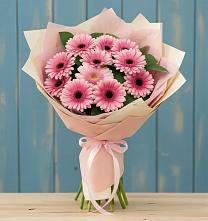 Букет цветов из:  Герберы в хуторе Ленина